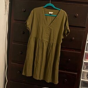 #99 Universal Thread Olive Green Mini Dress